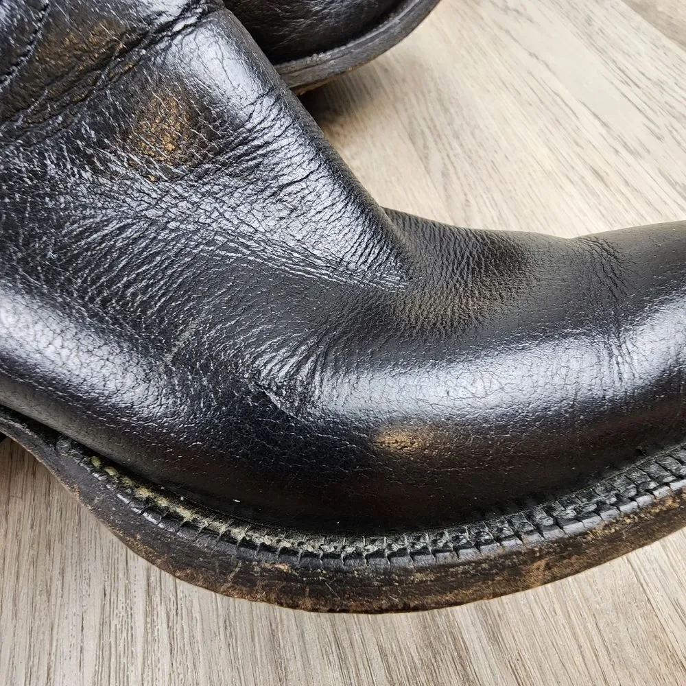 Justin Cowboy Western Leather Boots size 8.5